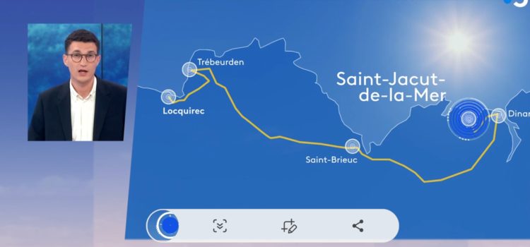 Le JT du 19/20 de France3 Bretagne en escale à St Jacut pour la 6è édition de La Houle des mots
